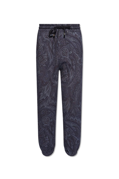 Etro Paisley Print Drawstring Track Pants In Multi