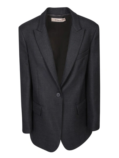 Blanca Vita Wool-blend Jacket In Black