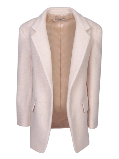 Blanca Vita Beige Boucle Jacket In Neutrals