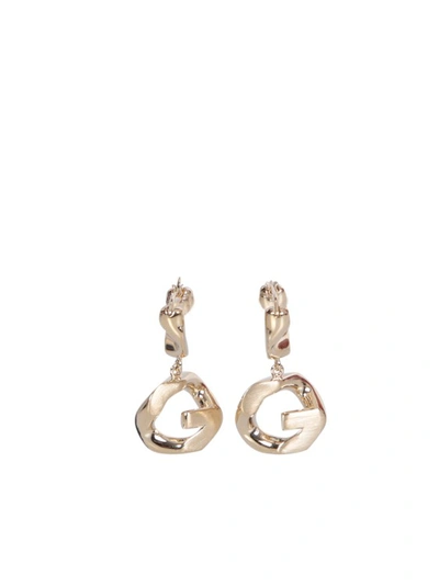 Givenchy Gold G Chain Hoop Earrings