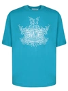 Acne Studios Franzisko Glow Logo Sweatshirt In Blue