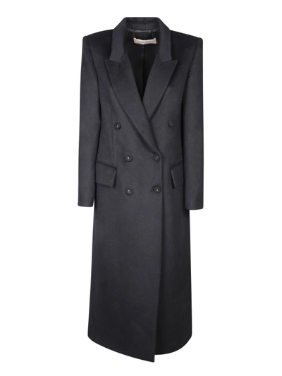 Blanca Vita Wool-blend Coat In Black