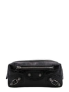 BALENCIAGA PATENT LEATHER BEAUTY CASE WITH LEATHER DETAILS