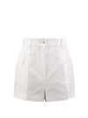 DOLCE & GABBANA COTTON BLEND SHORTS WITH ALL-OVER LOGO