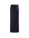 Fendi Gonna In Velluto In Black