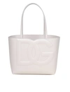 DOLCE & GABBANA SMALL SHOPPING WITH DG LOGO IN IVORY COLOR