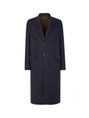 FENDI WOOL COAT WITH LINING WITH FF MOTIF