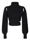 ANDREÄDAMO CUT-OUT DETAILS SWEATER