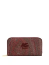 ETRO PAISLEY FABRIC WALLET WITH EMBROIDERED PEGASO LOGO