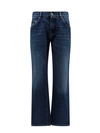 DOLCE & GABBANA COTTON JEANS WITH BACK LOGO PATCH