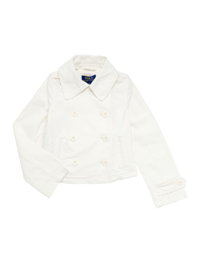 Polo Ralph Lauren Little Girl's & Girl's Willmar Canvas Double-breasted Jacket In Willmar Wash