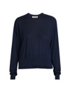 Jil Sander Women's Cashmere-silk Crewneck Sweater In Midnight