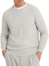 Brunello Cucinelli Men's Cashmere English Rib Sweater In Pebble