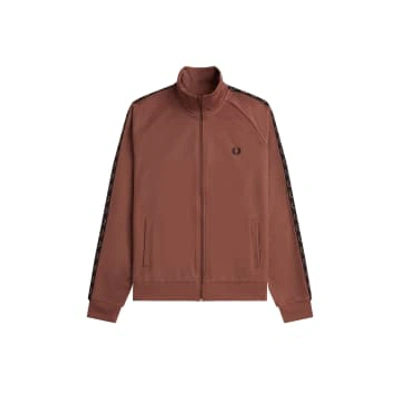 Fred Perry Contrast Tape Track Whisky Brown / Black