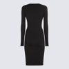 Tom Ford Cut-out Ribbed Midi Dress In Black