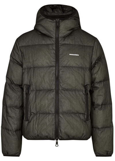 Dsquared2 Kaban Quilted Shell Jacket In Black