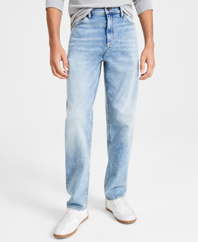 Sun + Stone Men's Stacy Loose-fit Comfort Stretch Jeans, Created For Macy's In Venice Wash