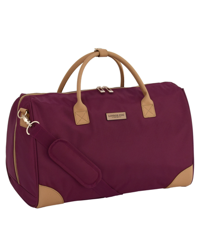 London Fog New  Regent 20" Weekender Satchel, Created For Macy's In Merlot