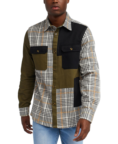 Reason Men's Colorblock Overshirt In Multi