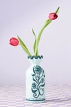 Vaisselle For Anthropologie Ceramic Love Vase In Green