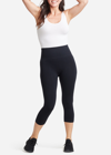 Shop Yummie High Waist Tummy Seamless Shaping Capri Leggings In Black