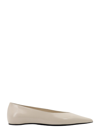 Totême Minimalist Croc-embossed Patent Leather Ballerina Flats