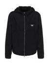Prada Triangle-logo Velvet Blouson Jacket