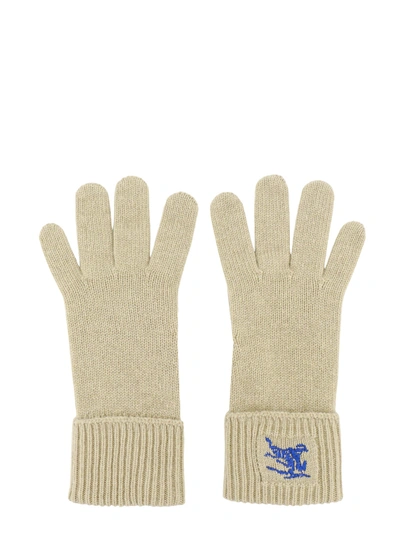 Burberry Cashmere Blend Gloves In Green