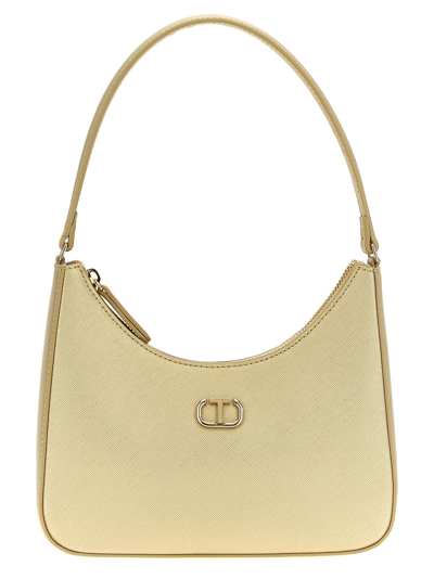 Twinset Hobo Oval T Shoulder Bags Gold