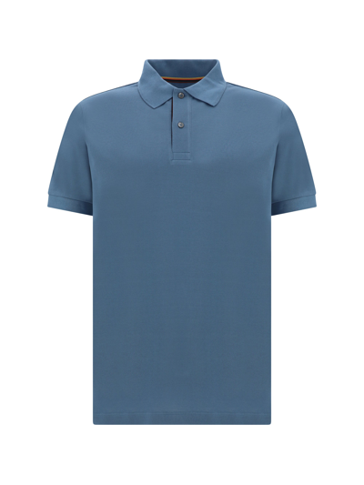 Paul Smith Mens Str Placket Polo In Blue