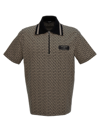 Balmain Labyrinth Polo Shirt With Jacquard Effect