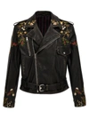 ETRO NAIL FLORAL EMBROIDERY CASUAL JACKETS, PARKA BLACK