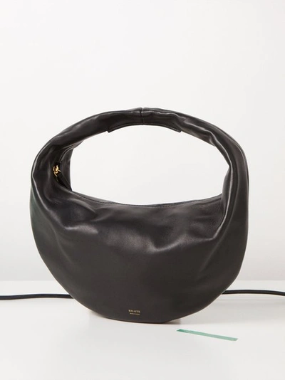 Khaite Olivia Medium Leather Shoulder Bag In Black