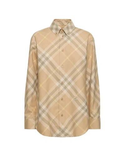 BURBERRY CHECK COTTON SHIRT. THIS PRODUCT CONTAINS ORGANIC COTTON