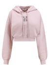Off-white Bling Leaves Arrow Crop Hoodie