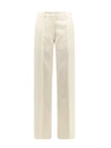 VALENTINO WOOL AND SILK TROUSER WITH TOILE ICONOGRAPHE MOTIF