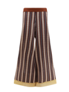 ERIKA CAVALLINI STRIPED VISCOSE SKIRT