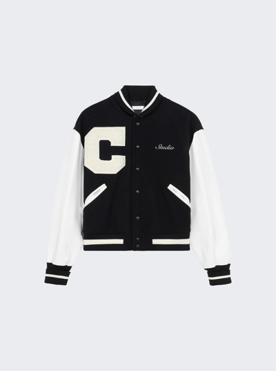 1989 Studio Class Of 89 Bomber Jacket In Black And White