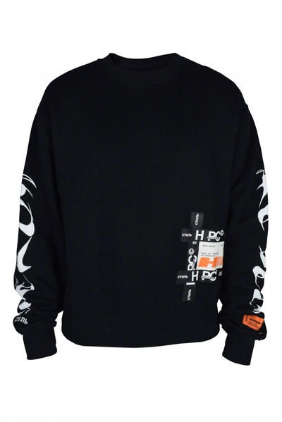 Heron Preston Printed Sweater In Black