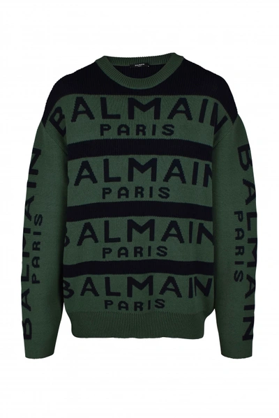 Balmain Sweater In Green