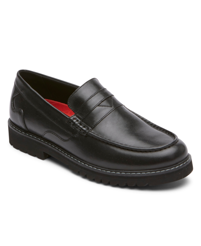 Rockport Men's Maverick Penny Loafer Shoes In Black