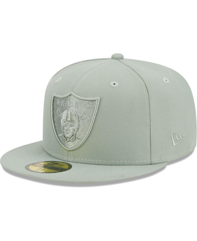 NEW ERA MEN'S NEW ERA GREEN LAS VEGAS RAIDERS COLOR PACK 59FIFTY FITTED HAT