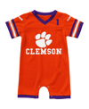 Colosseum Infant  Orange Clemson Tigers Bumpo Football Romper In Orange