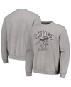 THE WILD COLLECTIVE MEN'S AND WOMEN'S THE WILD COLLECTIVE GRAY MINNESOTA VIKINGS DISTRESSED PULLOVER SWEATSHIRT