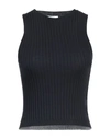 Peserico Easy Woman Top Midnight Blue Size 6 Cotton In Blue