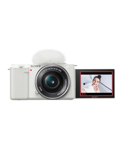 Sony Alpha Zv-e10 Aps-c Mirror Less Vlog Camera With 16-50mm Lens (white)