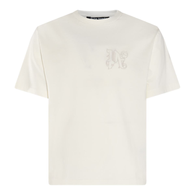 PALM ANGELS PALM ANGELS T-SHIRTS AND POLOS BEIGE