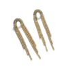 Sohi Gold Plated Stone Drop Earring In Gold