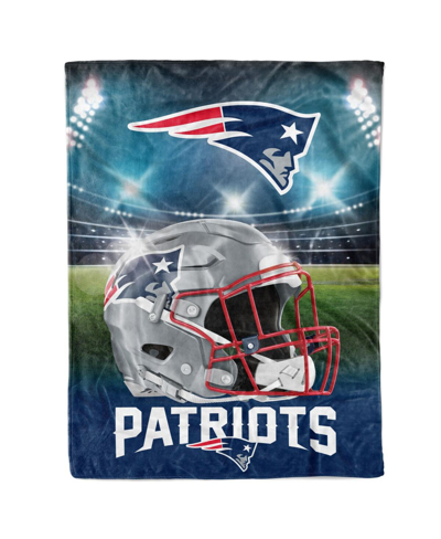 Logo Brands New England Patriots 60" X 80" Stadium Lights Blanket In Multi