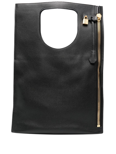 Tom Ford Alix Leather Handbag In Black